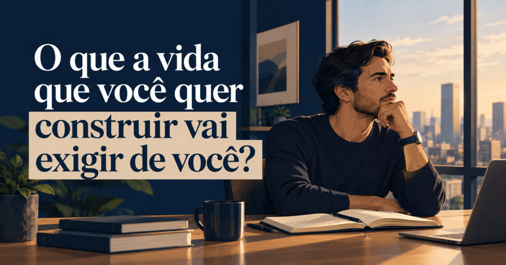 O que a vida que você quer construir vai exigir de você