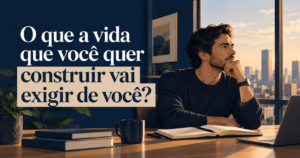 O que a vida que você quer construir vai exigir de você